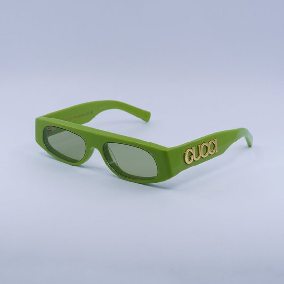 🕶️ New Gucci GG1771S 009 Sunglasses - Shiny Acid Green Frame, Green Lenses - Picture 1 of 10